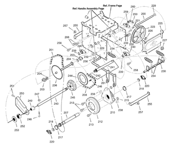 Drive Diagram and Parts List for 1695426-6291670X196 2007 Briggs and Stratton Snow Blower